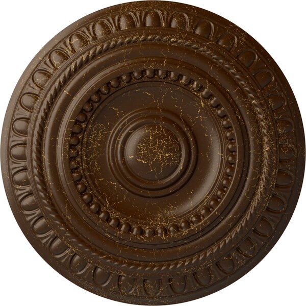 Ekena Millwork Artis Ceiling Medallion (Fits Canopies up to 6 7/8"), 15 3/4"OD x 1 3/8"P, Root Beer Crackle CM15ARRBC - main
